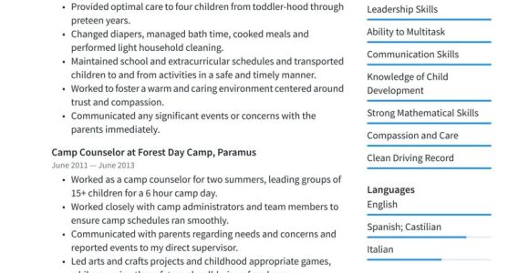 Daycare after School Counselor Resume Sample Child Care Resume Examples & Writing Tips 2022 (free Guide)