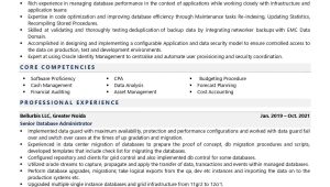 Dba Resume Sample for 3 Year Experience Database Administrator Resume Examples & Template (with Job …