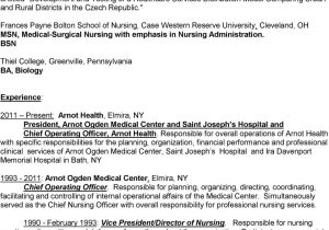 Decker School Of Nursing Sample Resume H. Fred Farley, Jr., Rn, Ph.d., Fache, Cnaa Horseheads, New York …