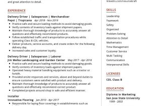 Delivery Driver Job Description Sample Resume Delivery Driver Resume Sample 2021 Writing Guide & Tips … Delivery Driver Job Description Sample Resume Delivery Driver Resume Sample 2021 Writing Guide & Tips …