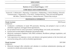 Dental assistant Qualification Sample Resume Working with Different Dentist Dental assistant Resume Example Skills Cv Sample for Beginners