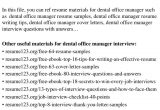 Dental Front Office Manager Resume Sample top 8 Dental Office Manager Resume Samples