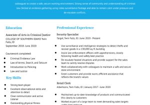 Department Of Homeland Security Resume Sample Law Enforcement Resume Examples In 2022 – Resumebuilder.com