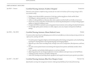 Desi Lpn Nurse assistant Resume Samples Certified Nursing assistant Resume & Writing Guide 12 Templates …