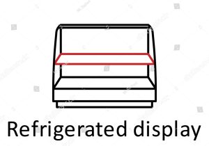Design Refrigeration Display Case for Food for Restaurant Resume Sample Refrigerated Display Cases Icon Element Restaurant Stock Vector …