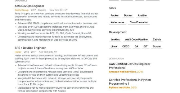 Devops Headline In Indeed Resume Sample Devops Engineer Resume Examples & Guide for 2022 (layout, Skills …