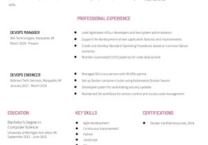 Devops Headline In Indeed Resume Sample Devops Engineer Resume Examples In 2022 – Resumebuilder.com