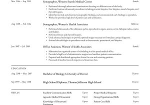 Diagnostic Medical sonographer Free Sample Resume sonographer Resume Examples & Writing Tips 2022 (free Guide)