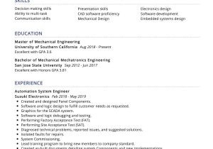 Diagnostics Systems Test Engineer Resume Sample Automation System Engineer Resume Sample 2022 Writing Tips …