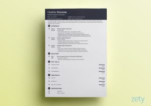 Diamond Resume Cv Template Free Download 15 One Page Resume Templates [examples Of 1 Page format]