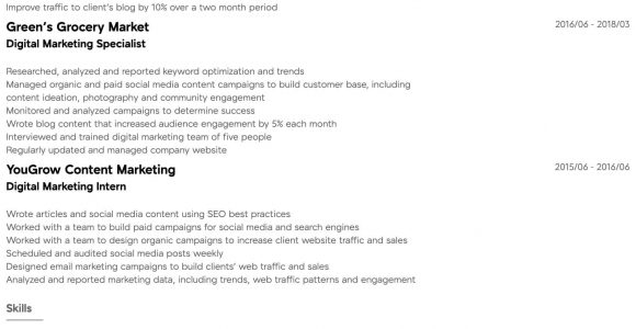 Digital Marketing Resume Sample for Experienced Digital Marketing Resume Samples All Experience Levels Resume …