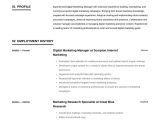 Digital Marketing Resume Samples for Freshers Digital Marketing Manager Resume Example & Writing Guide Â· Resume.io