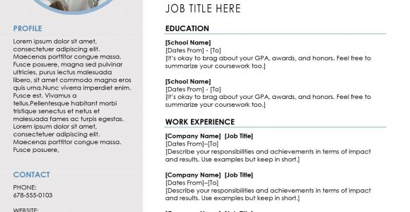 Download Free Microsoft Office Resume Sample Cv Template Blue Grey Resume Resume Template Word, Student Resume Template …