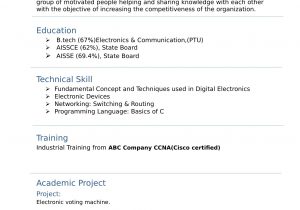 Electronics and Communication Engineering Resume Samples for Experience Communications Engineer Cv October 2021