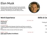 Elon Musk One Page Resume Sample A Cv Should Never Exceed One Page, Proven by Elon Musk One Page …