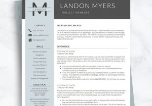 Email to Kelly Services Recruiter with Resume Sample Blue Grey Resume Template with Initials for Word & Pages 1-3 – Etsy Ãsterreich