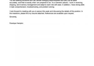 Email with Resume and Cover Letter Sample Sample Cover Letter Resume General Labor – Tipss Und Vorlagen