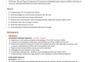 Embedded Hardware Design Engineer Sample Resume Embedded software Engineer Resume Sample 2021 Writing Guide …