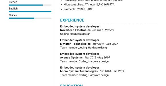 Embedded Systems Resume Sample for Freshers Embedded System Developer Resume Sample 2022 Writing Tips …