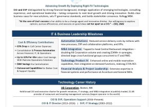 Enterprise It Pmo Executive Sample Resume It Director Ceo Resume Sample Page 1 Resume Examples, Job Resume …