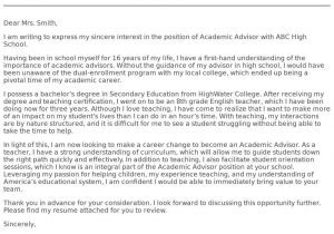 Entry Level Academic Advisor Resume Sample Academic Advisor Cover Letter Examples, Samples & Templates …