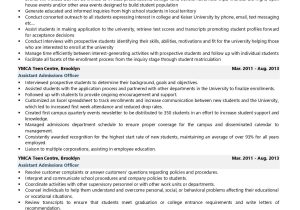 Entry Level Admission Representative Resume Sample Admissions Officer Resume Examples & Template (with Job Winning Tips)