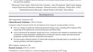 Entry Level Clinical Research associate Resume Sample Entry-level Research Technician Resume Sample Monster.com