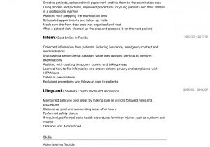 Entry Level Dental assistant Resume Template Dental assistant Resume Samples All Experience Levels Resume …