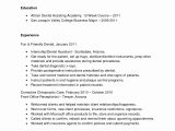 Entry Level Dental Hygienist Resume Samples Sample Dental Hygiene Resume – Ferel