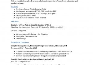 Entry Level Graphic Design Resume Samples Graphic Design Resume Examples – Resumebuilder.com