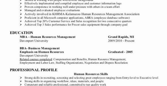 Entry Level Human Resources Resume Sample 23 Human Resource Resume Objective Examples In 2020