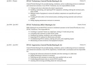 Entry Level Hvac Technician Resume Samples Hvac Technician Resume & Guide 12 Templates
