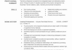 Entry Level Leasing Consultant Resume Sample Professional Leasing Consultant Resume Example Greystar