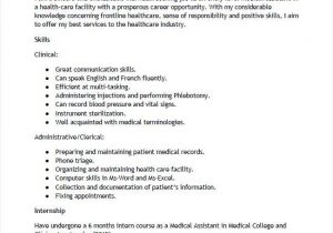 Entry Level Medical assistant Resume Sample Entry Level Medical assistant Resume with No Experience