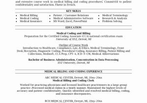 Entry Level Medical Billing Resume Sample Medical Coder Resume Examples New Specialist Health