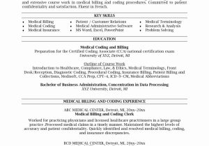 Entry Level Medical Billing Resume Sample Medical Coder Resume Examples New Specialist Health