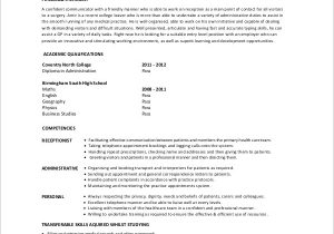 Entry Level Medical Receptionist Resume Sample Free 6 Sample Medical Receptionist Resume Templates In Ms