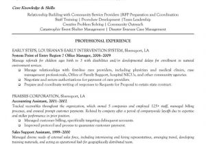 Entry Level Non Profit Resume Samples Non Profit Support Coordination Specialist Resume