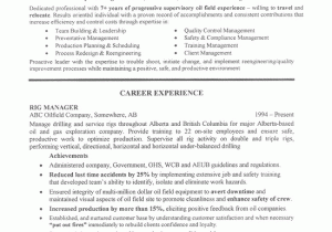 Entry Level Oil Rig Resume Sample Oil Field Job Resume Sample by Cando Career Coaching