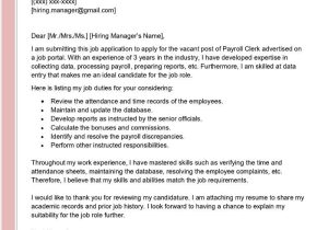 Entry Level Payroll Clerk Resume Sample Payroll Clerk Cover Letter Examples – Qwikresume