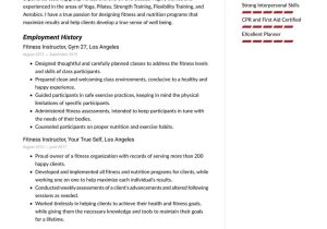Entry Level Personal Trainer Resume Samples Personal Trainer Resume Examples & Writing Tips 2022 (free Guide)