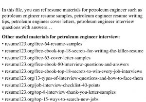 Entry Level Petroleum Engineering Resume Sample top 8 Petroleum Engineer Resume Samples