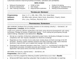 Entry Level Programmer Resume Summary Samples Sample Resume for A Midlevel Computer Programmer Monster.com