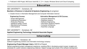 Entry Level Project Engineer Resume Sample Entry-level Project Manager Resume for Engineers Monster.com