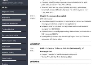 Entry Level Qa Analyst Resume Sample Quality assurance (qa) Resume Samples for 2022 [lancarrezekiqtips]