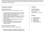 Entry Level Quality Control Resume Sample Quality Control Resume Examples In 2022 – Resumebuilder.com