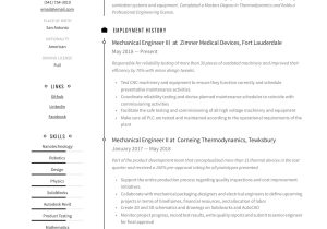 Entry Level Resume Samples In Semiconductor Industry In Usa Mechanical Engineer Resume & Writing Guide  12 Templates Pdf