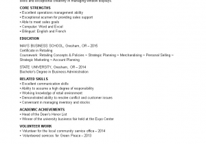 Entry Level Sales associate Resume Sample Entry Level Retail Sales associate Resume