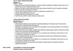 Entry Level Scrum Master Resume Samples Scrum Master Resume Example Resume Sample Entry Level Scrum Master Resume Samples Scrum Master Resume Example Resume Sample
