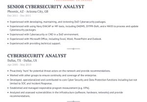 Entry Level Security Analyst Resume Samples Cyber Security Analyst Resume Example with Content Sample Craftmycv